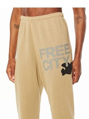 FREECITY Freecity Superfluff Lux OG Jogger logo Sweatpants Size Medium